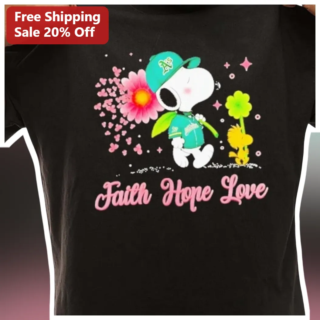 Faith Hope Love Snoopy Tee Christian Gift for Women Men