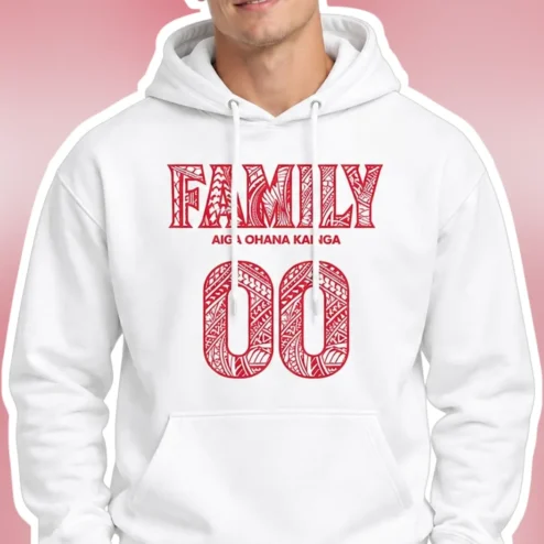 Family Aiga Ohana Kainaga Hoodie Samoan Pacific Islander Cultural Pride Gift