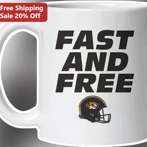 Fast And Free Missouri Tigers Mug College Football Fan Gift