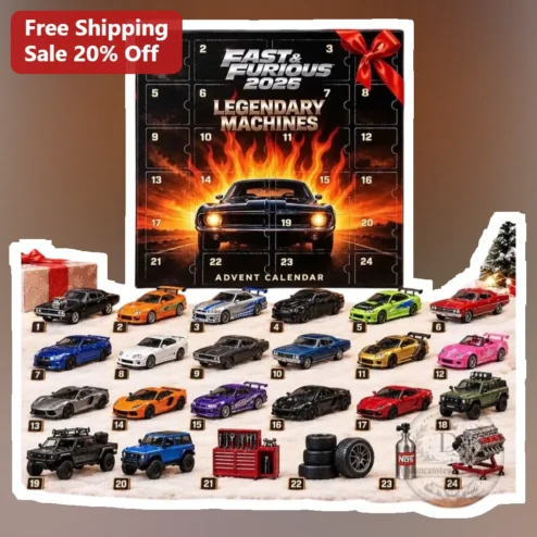 Fast Furious 2026 Legendary Machines Advent Calendar Die-Cast Car Collector Gift