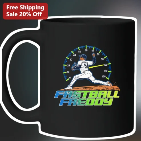 Fastball Freddy Mug Baseball Pitcher Speedometer Gift for Coaches Players