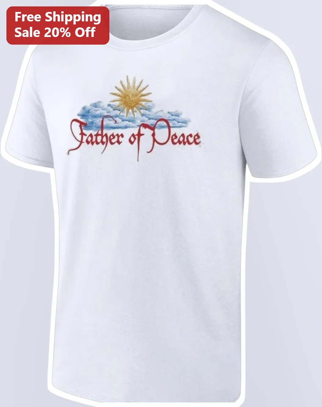 Father of Peace Tee Vintage Christian Religious Graphic T-Shirt Gift for Men Women