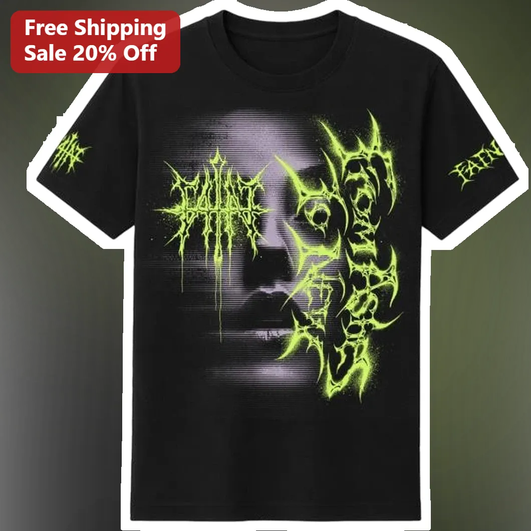 Fatum Fatal Glitch Art Black Metal Tee Streetwear Heavy Music Merch