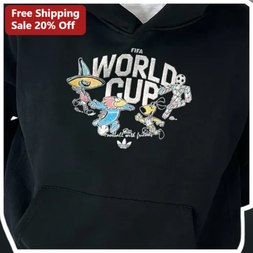 FIFA World Cup Football With Friends Hoodie Retro Soccer Fan Apparel Match Day Gift