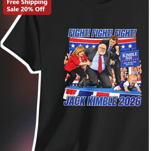 FIGHT! FIGHT! FIGHT! Jack Kimble Political Satire Tee