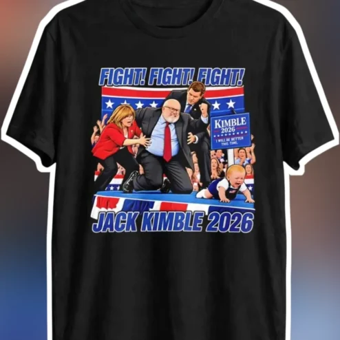 FIGHT! FIGHT! FIGHT! Political Satire Campaign Poster Graphic Tee