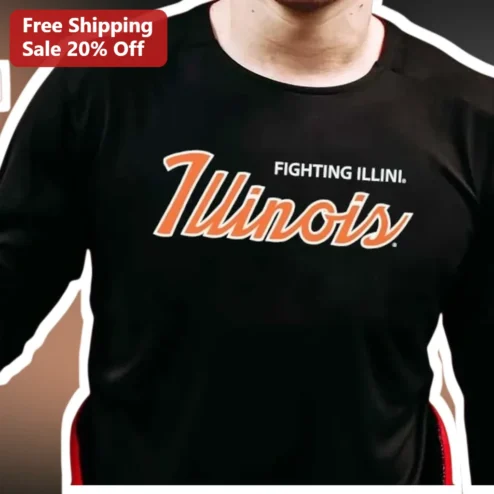 Fighting Illini Illinois University Graphic Tee Big Ten College Fan Gear Apparel
