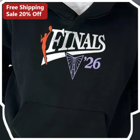 FINALS '26 Basketball Championship Hoodie Women's Black Pullover