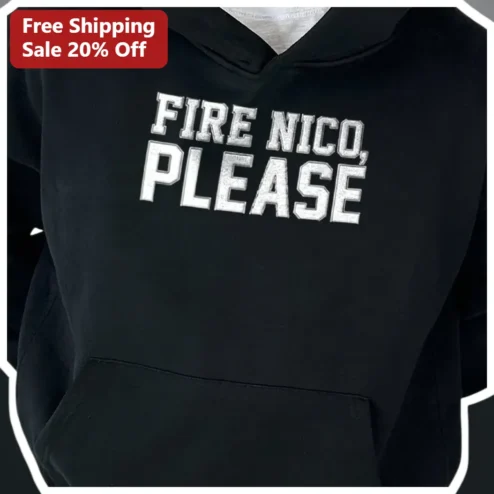 Fire Nico Please Hoodie Funny Meme Streetwear Pullover Gift for Fans