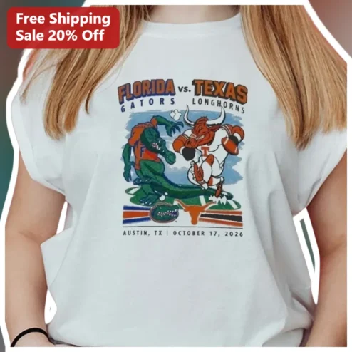 Florida Gators Texas Longhorns Rivalry Tee Vintage UF vs UT College Football Fan Gear