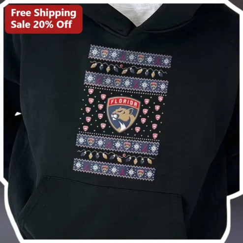 Florida Panthers Ugly Christmas Sweater Hoodie Festive NHL Fan Apparel Gift
