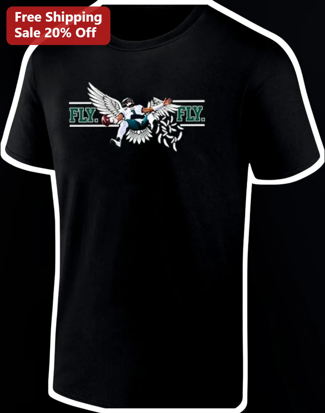 Fly Fly Jalen Hurts Philadelphia Eagles Tee