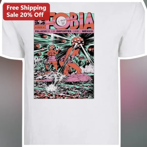 FOBIA Palacio de los Deportes CDMX Mexico Vintage Rock Concert Tee