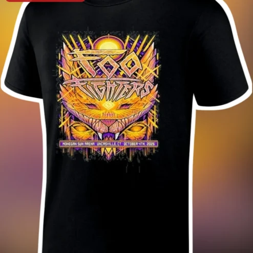 Foo Fighters Geometric Tiger Winged Beast Graphic Tee