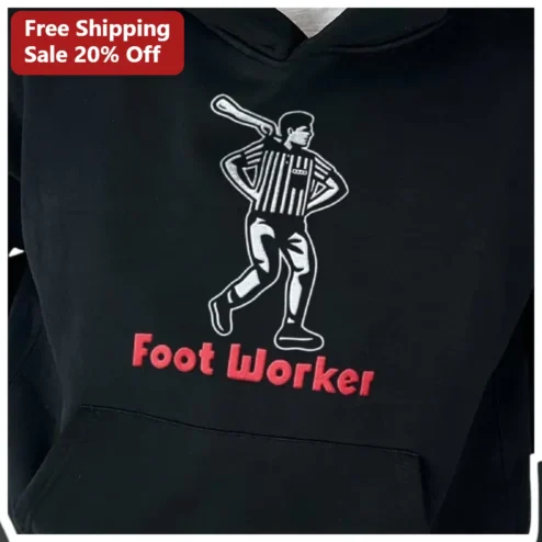 Foot Worker Hoodie Funny Football Referee Gift for Men Women