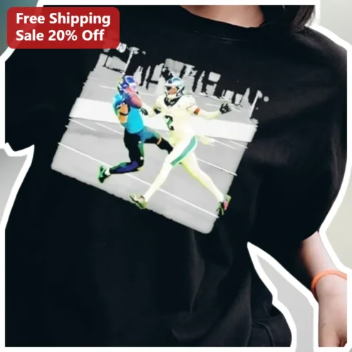 Football Action Graphic Tee American Football Player Catching Ball Sports Fan Apparel Gift for Men Women