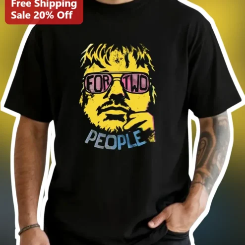 For Two People Elton John Graphic Tee, Funny Matching Best Friend Shirt for Couples