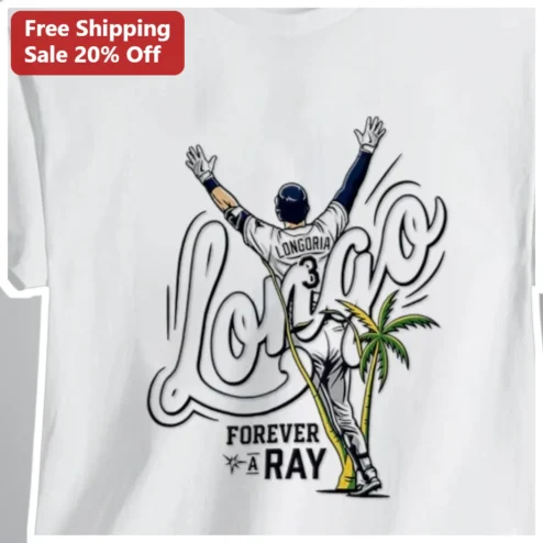 Forever A Ray Tee Evan Longoria Tampa Bay Rays Baseball Fan Gift