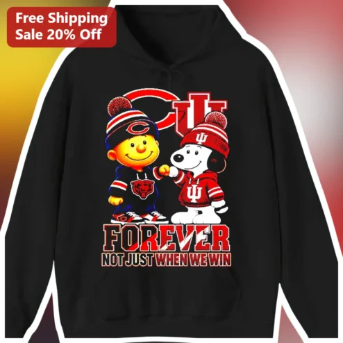 Forever Not Just When We Win Snoopy Hoodie available at our Chicago, Illinois warehouse