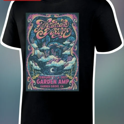 Fortunate Son Garden Amp Tee Psychedelic CCR Tribute Vintage Concert Graphic Shirt for Classic Rock Fans