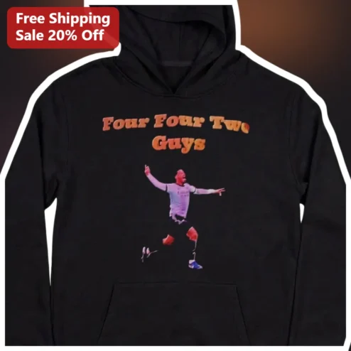 Four Four Two Guys Hoodie Arsenal Viral Meme Football Gift for Fans