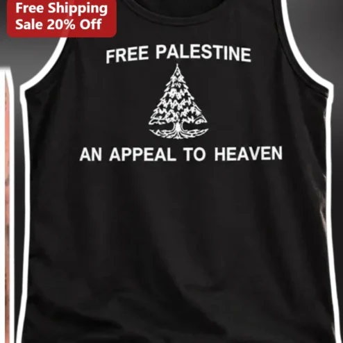 Free Palestine An Appeal to Heaven Tank Top Political Protest Solidarity Apparel