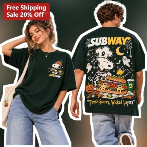 Fresh Scares Wicked Layers Snoopy Halloween Graphic Tee