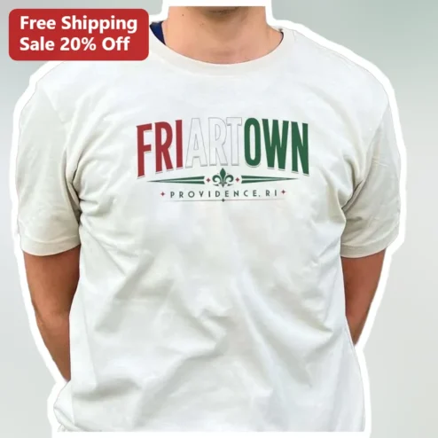 Friartown Providence RI Tee Vintage College Style Graphic T-Shirt for Freshmen and Alumni