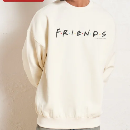 Friends TV Show Logo Crewneck Sweatshirt Retro Sitcom Merch Gift for Men Women