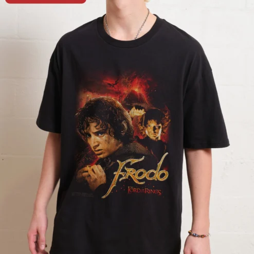 Frodo Baggins Lord of the Rings Tee Vintage Middle Earth Graphic Shirt for Tolkien Fans