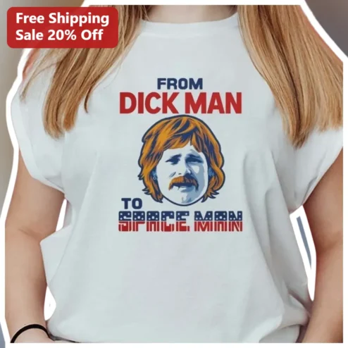 From Dick Man To Space Man Ronnie Van Zant Graphic Tee Funny Southern Rock Novelty Shirt