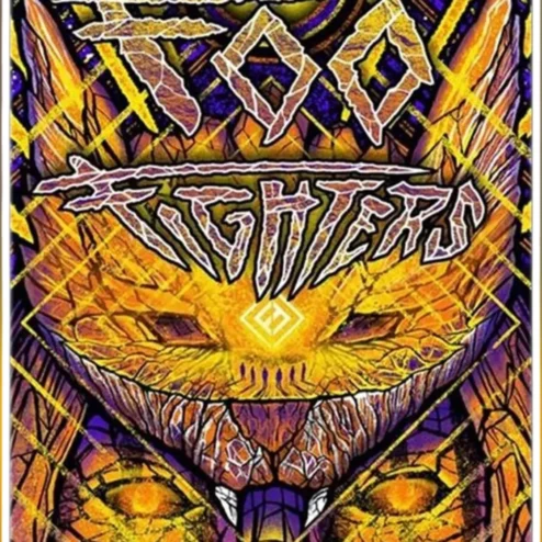 FTO Fighters Aggressive Wolf Graphic Tee Purple Gold Fightwear Shirt