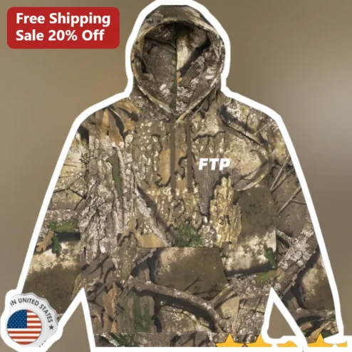 FTP Camo Hoodie First To Pray Realtree All Over Print Christian Hunting Apparel