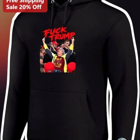 Fuck Trump Hoodie Anti-Maga Political Protest Sweatshirt Unisex Graphic Apparel