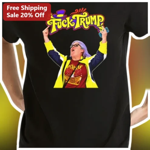 Fuck Trump Tee Anti-Maga Protest Shirt Political Activist Graphic T-Shirt for Women Men
