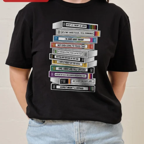 Funny Apology Quote Tee It's Not Your Fault I Was Terrible Sarcastic VHS Tape Graphic Shirt