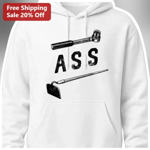 Funny Ass Mechanic Hoodie Auto Shop Humor Wrench Joke Gift for Men
