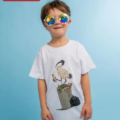 Funny Ibis Beer Trash Can Graphic Tee
