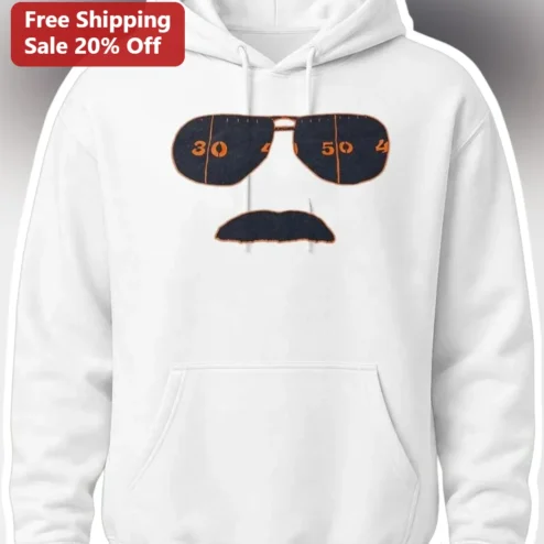 Funny Sunglasses Mustache Birthday Hoodie for Men Women Milestone Gift