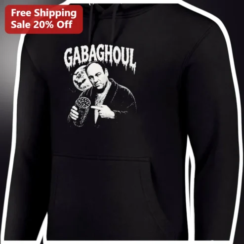 GABAGHOUL Hoodie Funny Italian Ghost Halloween Spooky Tony Soprano Parody Gift available at our Chicago, Illinois warehouse