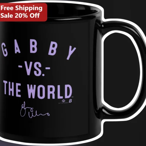 GABBY -VS.- THE WORLD Mug Gabby Thomas Signature Ceramic Coffee Cup for Track and Field Fans