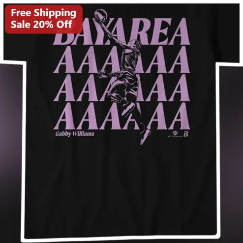 Gabby Williams Bay Area WNBA Fan Tee Golden State Valkyries Basketball Shirt