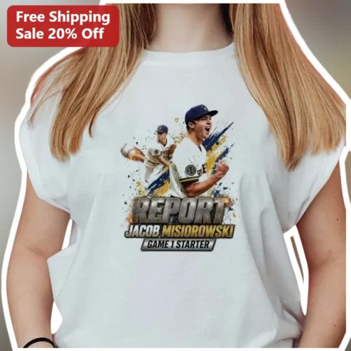 Game 1 Starter Baseball Tee Jacob Misiorowski Pitcher Gift