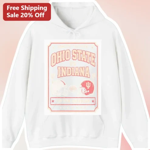 Game of the Week Ohio State vs Indiana Top Five Showdowns Vintage Football Hoodie