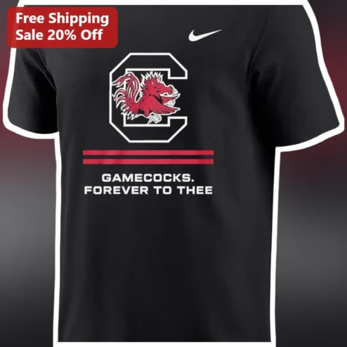 Gamecocks Forever to Thee Tee South Carolina Gamecocks Alma Mater Shirt for Fans and Alumni available at our Chicago, Illinois warehouse