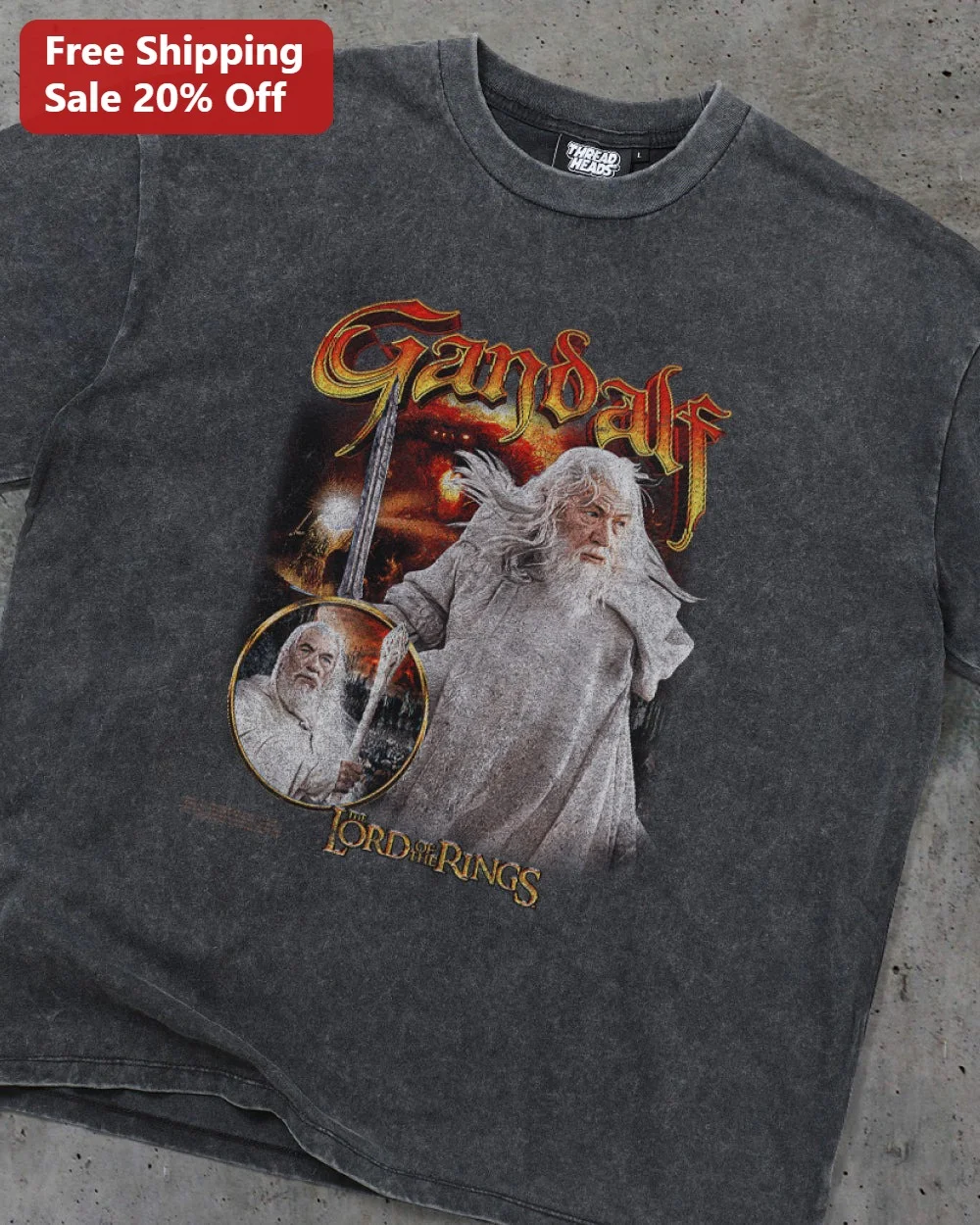 Gandalf The Lord of the Rings Tee Vintage Wizard Graphic Shirt for Fantasy Fans