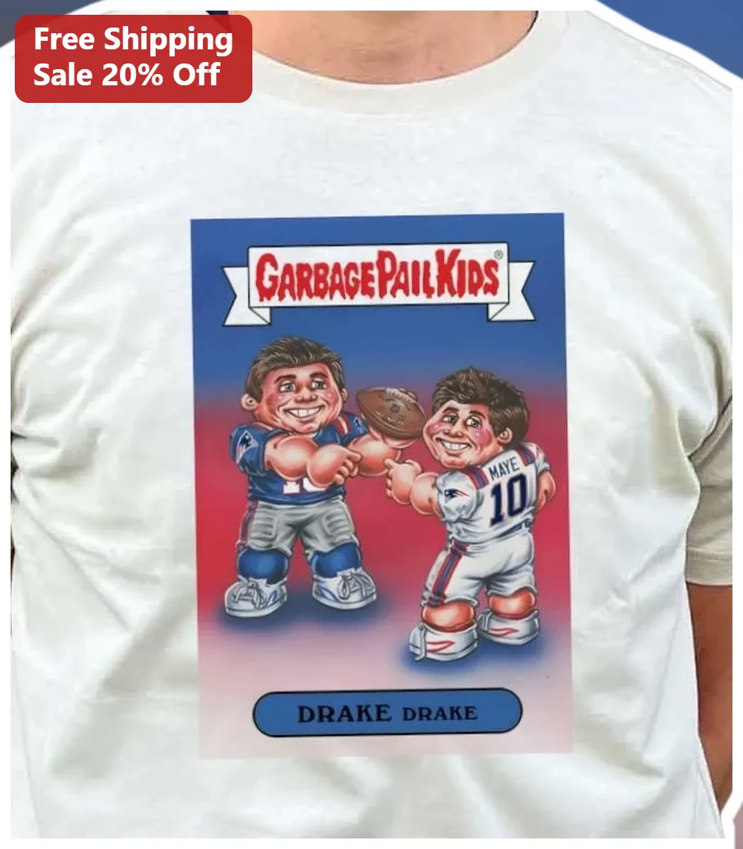 Garbage Pail Kids Tee Tom Brady Patriots Caricature Vintage NFL Fan Gift Shirt