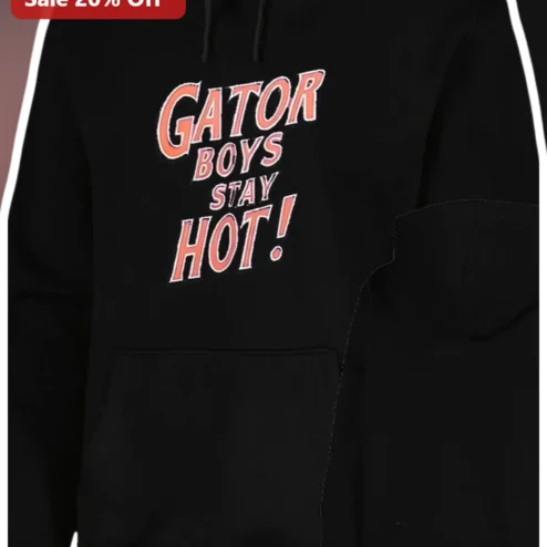Gator Boys Stay Hot Hoodie Retro Vintage Typography Florida Gators Basketball Fan Apparel