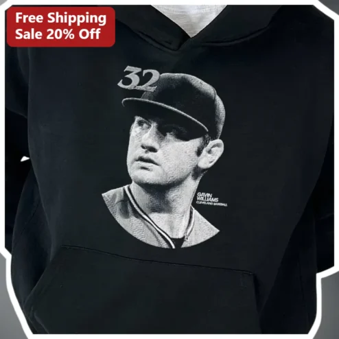 Gavin Williams Cleveland Guardians Baseball Pitcher Hoodie