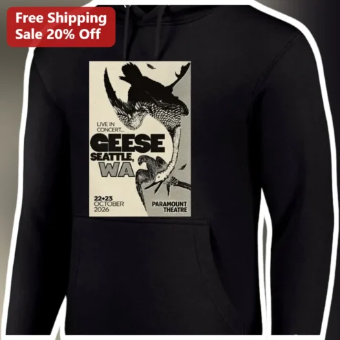 Geese Live In Concert Seattle Paramount Theatre Oct 2026 Hoodie
